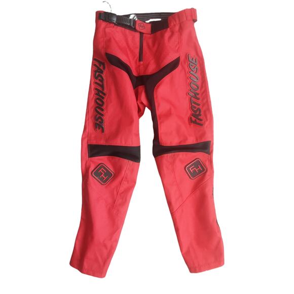 Fasthouse Men's Red Motocross Dirt Bike Racing Pants Size M - Picture 1 of 5